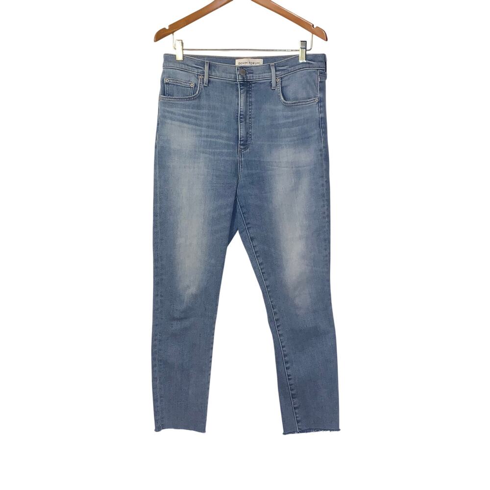 Denim forum Lola jean high rise skinny crop sz 32